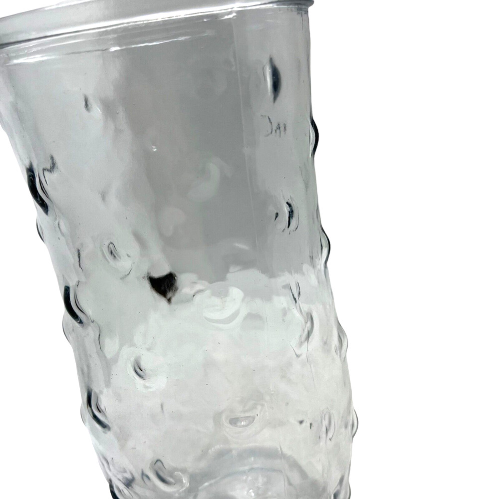 Hoosier Glass Bubble Glass Clear Vase 8.5 inches No Chips or Cracks Vintage - Picture 9 of 12
